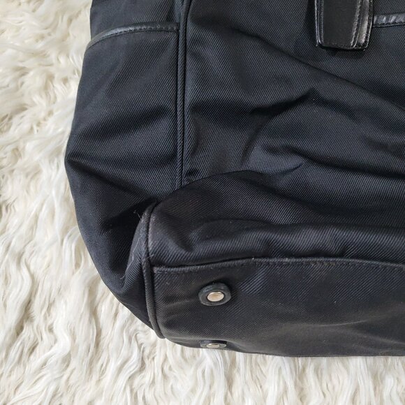 Coach Black Nylon / Leather Tote Bag Handcrafted in Turkey - Picture 10 of 16